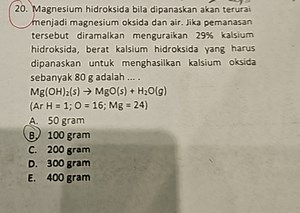 Magnesium hydroxide, when heated, will decompose into magnesium... | Filo