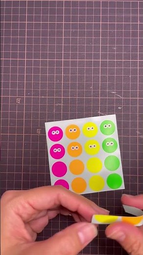 100均素材で紙遊び vol.2 #100均 #丸シール