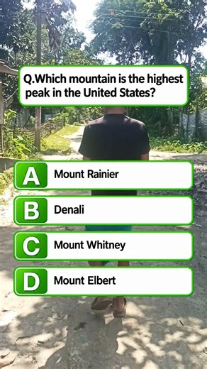 Which mountain is the highest peak in the United States? #shorts #usashorts