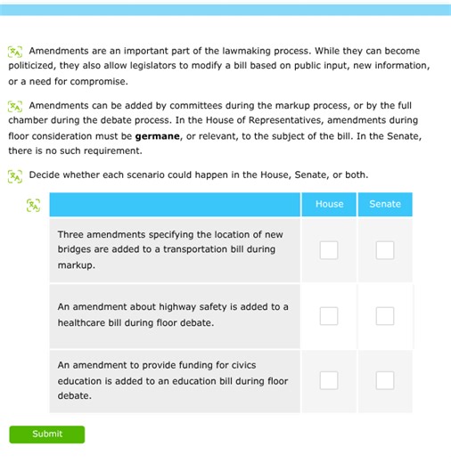 Amendments are an important part of the lawmaking process. Whil... | Filo