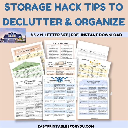 Home Declutter Checklist: Room-by-room Organization (PDF Printable) - Etsy