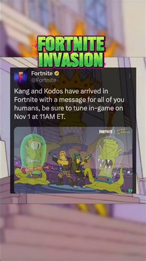 Fortnite Just Got INVADED by The Simpsons Aliens! (Kang & Kodos Event)