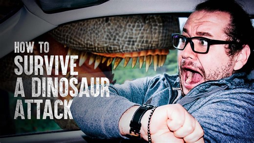 Could a human actually survive a dinosaur attack?