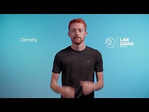How to sign "density" | ASL signs for science terms