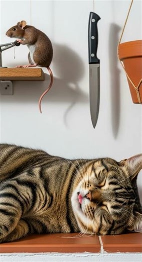 LOL! Mouse turns gym gear into prank tool—did you see this sneaky move #funny #pranks #gym