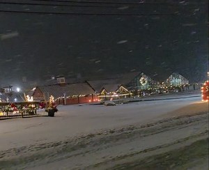 It's quite a winter so far. Snow falling again coming through Berlin Ohio tonight. A winter wonderland. | Ohio Amish Country