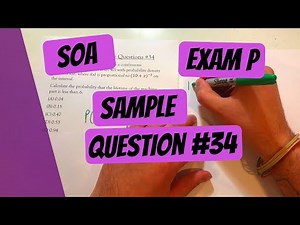 Exam P #34 | SOA Sample Questions
