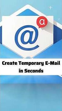 Generate a Temporary/Disposable Email for Free in seconds #creativecontentcreator