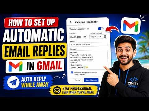 Set Up Auto Reply in Gmail (Vacation Responder)