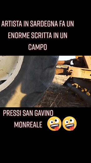 Agricultural Artwork: Tractor Art in Sardinia