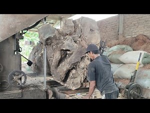 Operation of the Old Sawmill! They Create Beautiful Wood Slabs
