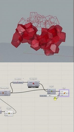 Voronoi Cell Pavilion Rhino Grasshopper #rhinoceros #grasshopper #3dmodeling #parametricdesign