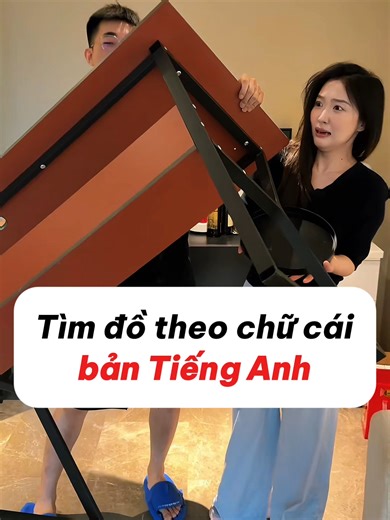 Thử thách tìm đồ vật theo chữ cái tiếng Anh