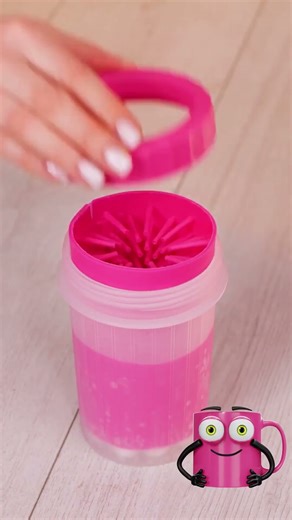 Dirty paws? This pet gadget is genius! 🐾🧼💡 #petcleaning