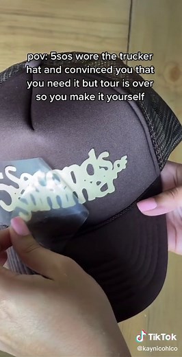 DIY 5SOS Trucker Hat Tutorial