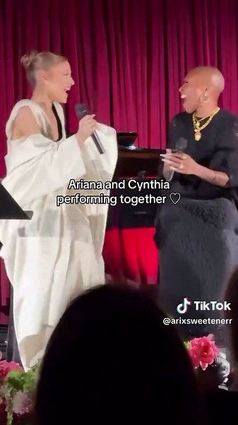 Ariana Grande and Cynthia Perform Together in Friendship
