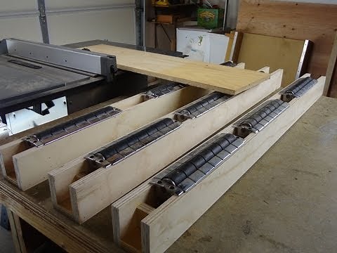 Table saw outfeed supports
