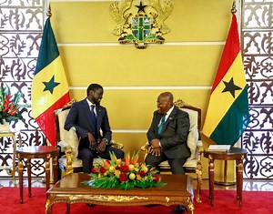 Akufo-Addo hosts Africa's youngest president, Diomaye Faye of Senegal
