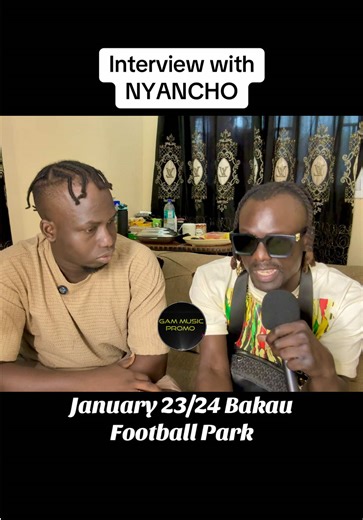 Interview with @Nyancho AKA Apachaky January 23rd & 24th 2026 inside Bakau Football Park. Full interview dropping on YouTube!