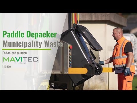 Mavitec Paddle Depacker - Household waste - End to end solution - France