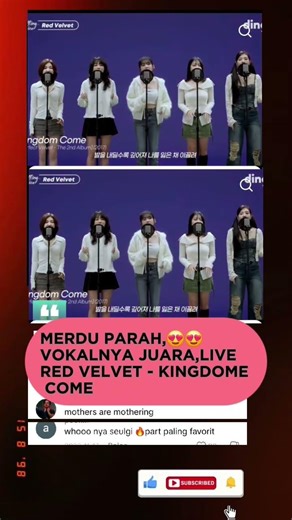 MERDU PARAH,😍😍VOKALNYA JUARA,LIVE RED VELVET - KINGDOME COME