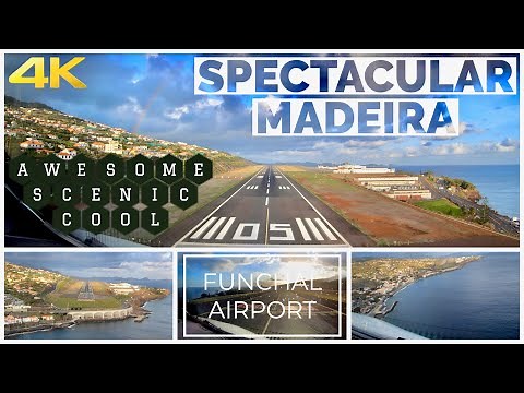 Extreme Airports: Beautiful A320 landing in Funchal, Madeira - Cockpit view
