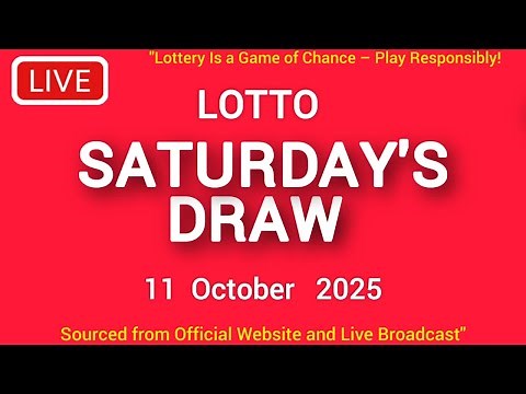 The National Lottery Lotto Draw Live results from Saturday 11 Oct 2025 | tonight lotto