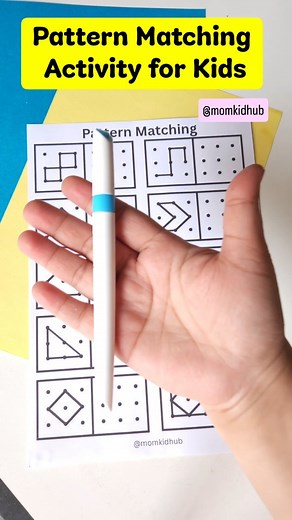 6.6K views · 1.4K reactions | Unlock your child’s thinking power with this super fun Pattern Matching Activity! A perfect worksheet for ages 3–6 to build early math & observation skills. ️ Want the FREE printable? ✅️ Just comment LINK below and I’ll send it right away!  #fblifestyle #tptresources | Momkidhub | Facebook