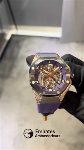 Emirates Ambassadeurs – Swiss Watch Company Genève on Instagram: "Royal Oak Concept “Black Panther” - When Watchmaking Meets Pop Culture Boutique allocation available upon request for historic collaborations. Fully insured Ferrari Group delivery within 5-7 business days. Released in 2021, the Royal Oak Concept “Black Panther” was created in collaboration with Marvel and limited to 250 pieces. Crafted in titanium, it features a three-dimensional Black Panther figure on the dial, turning the watch