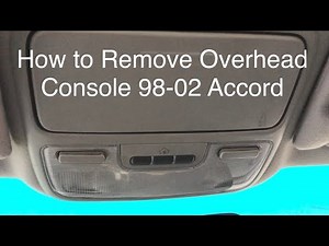 How To Remove Honda Accord Overhead Console Homelink 1998-2002