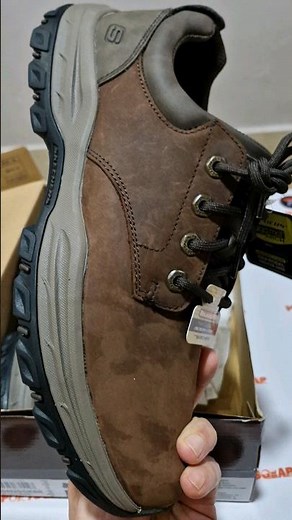 SKECHERS RELAXED FIT KNOWLSON LELAND LEATHER MENS OUTDOOR CASUAL SHOES 100% ORIGINAL #skechers