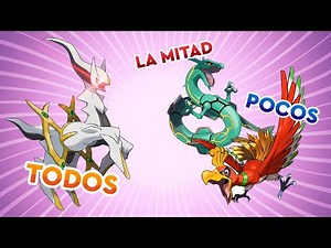 ¿CUANTOS POKÉMON PUEDES ATRAPAR EN CADA JUEGO?