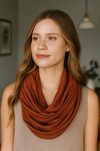 Organic Tencel Modal Infinity Loop Scarf, Lightweight Soft Double Loop Scarf - Etsy UK