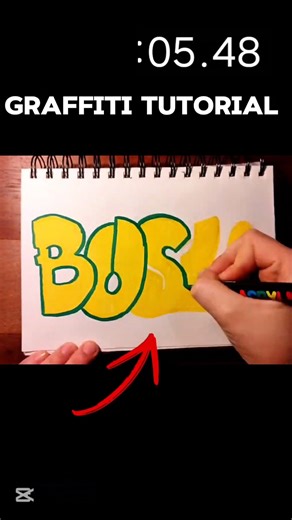 Graffiti tutorial for bigginers 💀😱 #art #tutorial #graffiti