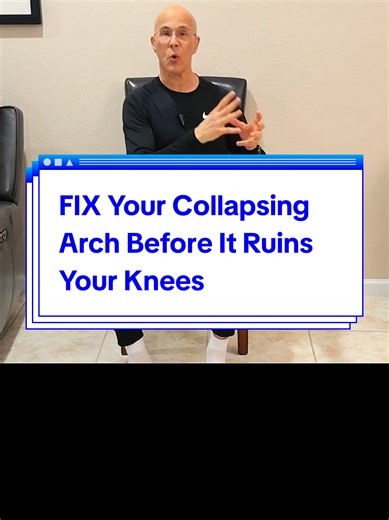 FIX Your Collapsing Arch Before It Ruins Your Knees - Dr. Mandell flat feet treatment, collapsing arch exercises, foot arch support tips, prevent knee pain naturally, foot biomechanics #FlatFeet #FootHealth #KneePain #ArchSupport #WellnessTips