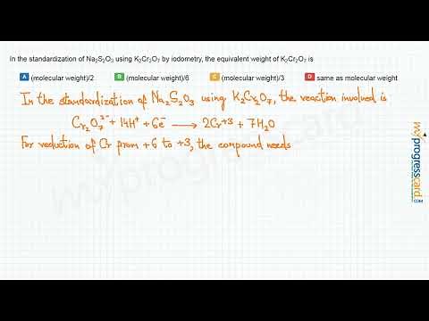 In the standardization of Na2S2O3 using K2Cr2O7 by iodometry,