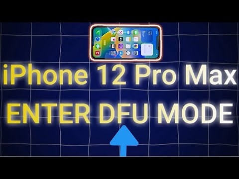How-To Put: iPhone 12 PRO MAX In DFU mode • Enter DFU Mode