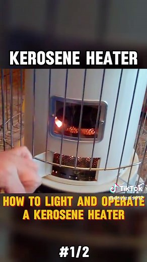 Kerosene heater - how to light and operate a kerosene heater // Part 1 #kerosene #kerosenelighter #heater #gas #oil #maintenance #heating #fyp #viral