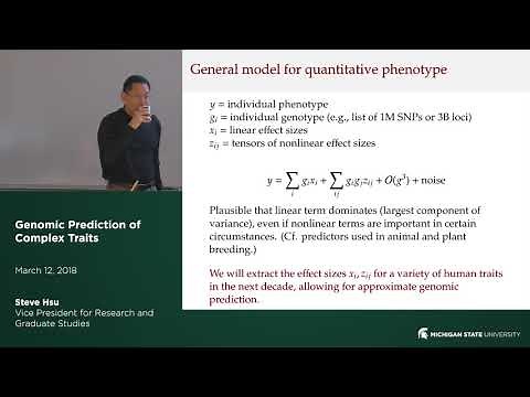 Genomic Prediction of Complex Traits