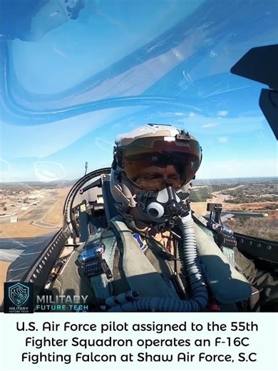 U.S. Air Force F-16 Pilot Take Off Cockpit View