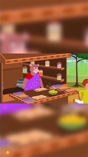 The Bear Scared Uncle Monkey. | #shorts #animation #funnyvideo