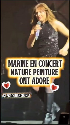 Marine, vraie et naturelle sur scène… Montpellier conquis 💜