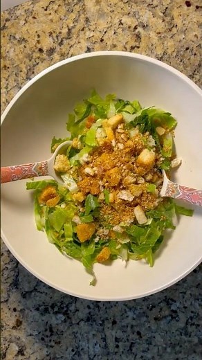 Easy Caesar Salad Recipe #recipe #cooking #caesarsalad#saladrecipe