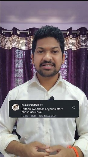 Python Basic to Advanced Classes in Telugu