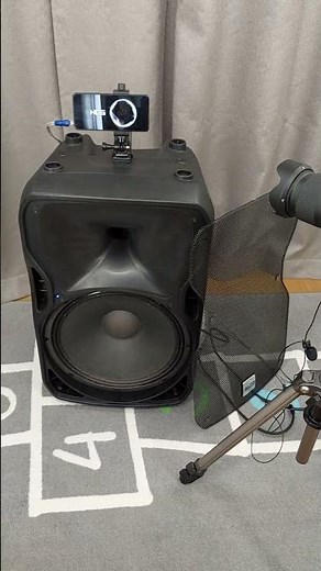 Speaker Test Video Setup. Behind the Scenes