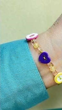 How to make cute button bracelet with thread - easy and fast
