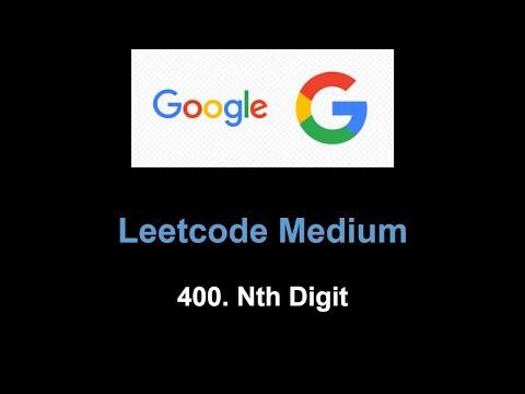 Leetcode 400. Nth Digit (math)