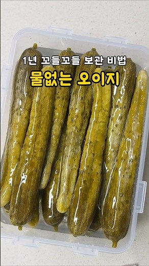 오이지 담그는법 꼬들꼬들 식감 살리는 오이지 보관 물엿 #레시피 #집밥 #cooking