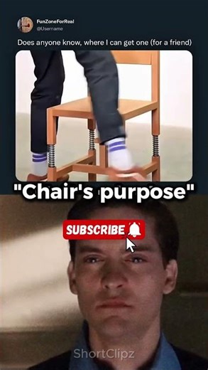 This chair is way too suspicious… 💀😂