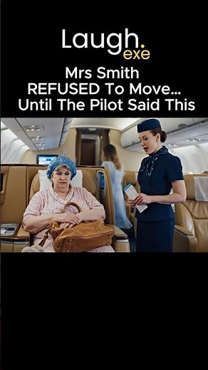Mrs Smith Sat in First Class… The Pilot Fixed It Instantly #funny